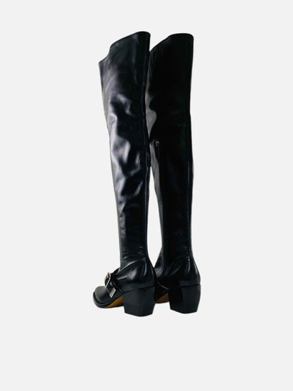 CHLOE Rylee Black Size EU 36.5 Thigh High Boots