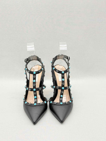 VALENTINO Rockstud Black Size EU 39.5 Pumps