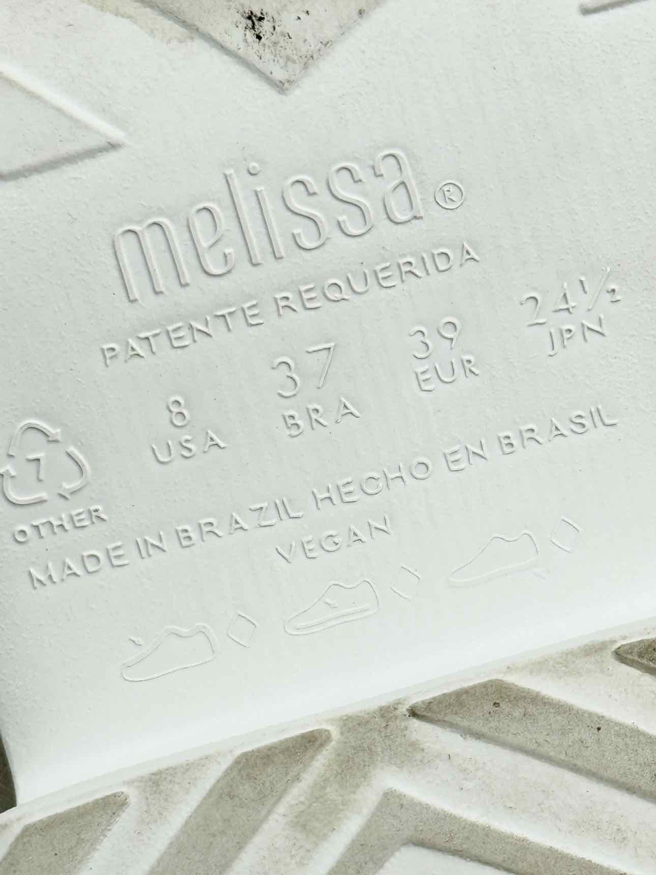 MELISSA Beige & White Size EU 39 Heeled Sandals