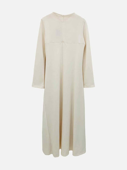 CAES Shift Beige Midi Dress