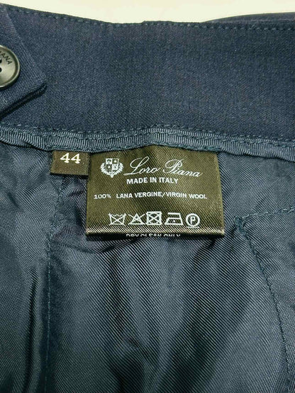LORO PIANA Tailored Navy Size US 8 Pants