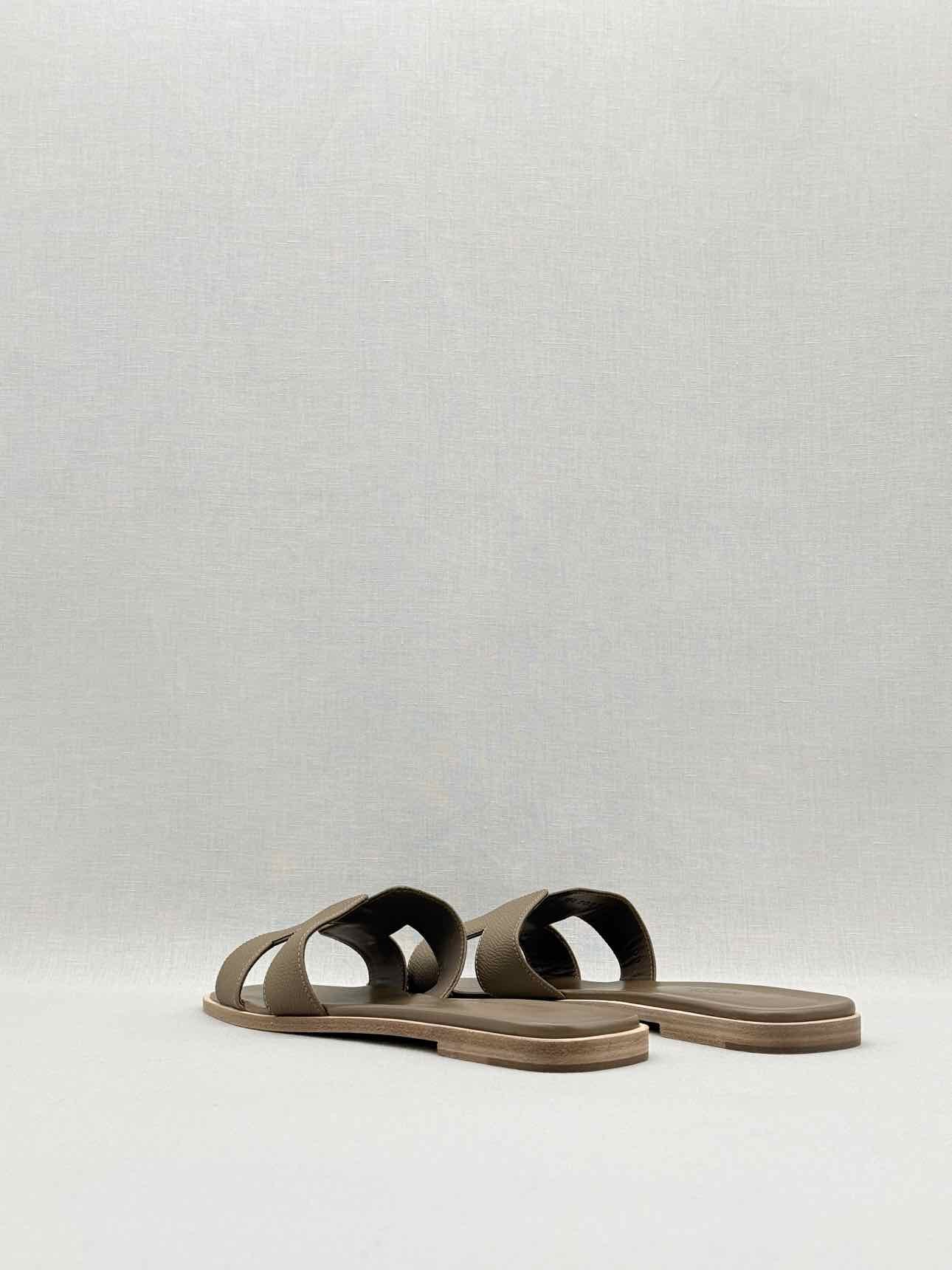 HERMES ORAN Etoupe Size EU 40 Sandals