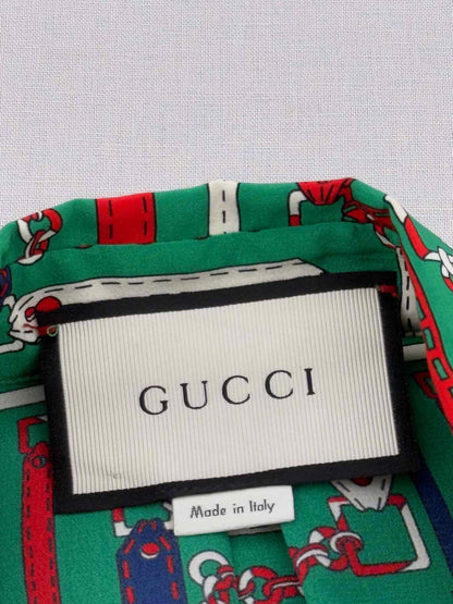 GUCCI Green Multicolor Printed Size US 6 Outfit Set