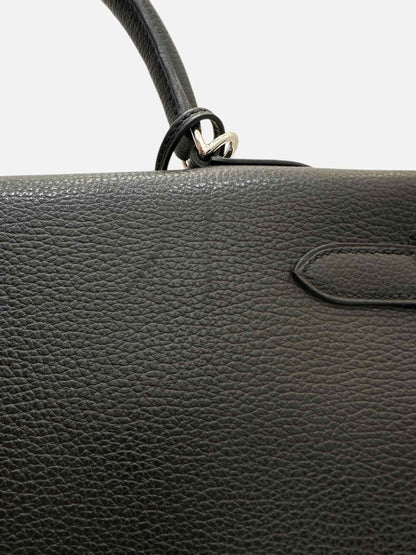 HERMES Kelly Black Top Handle