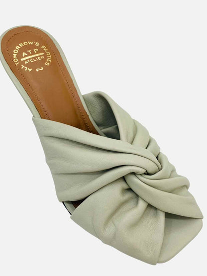 ATP ATELIER Square Toe Off-white Size EU 36 Mules