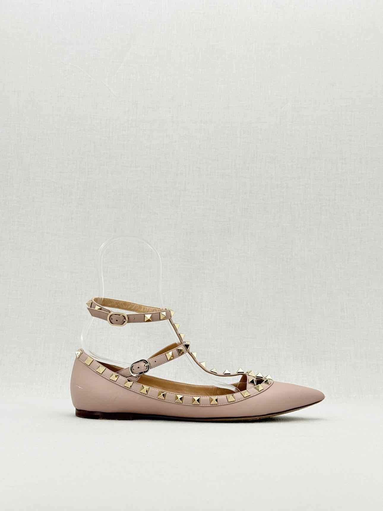 VALENTINO Rockstud Powder Pink Size EU 39 Flats