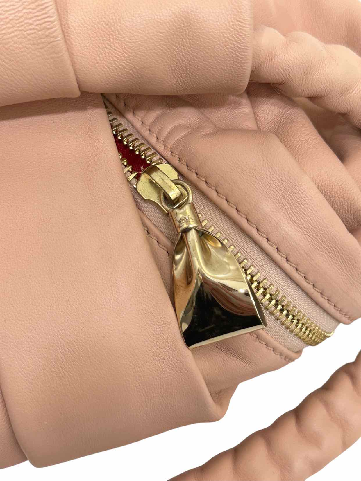 CHRISTIAN LOUBOUTIN Shoe Clasp Beige Top Handle