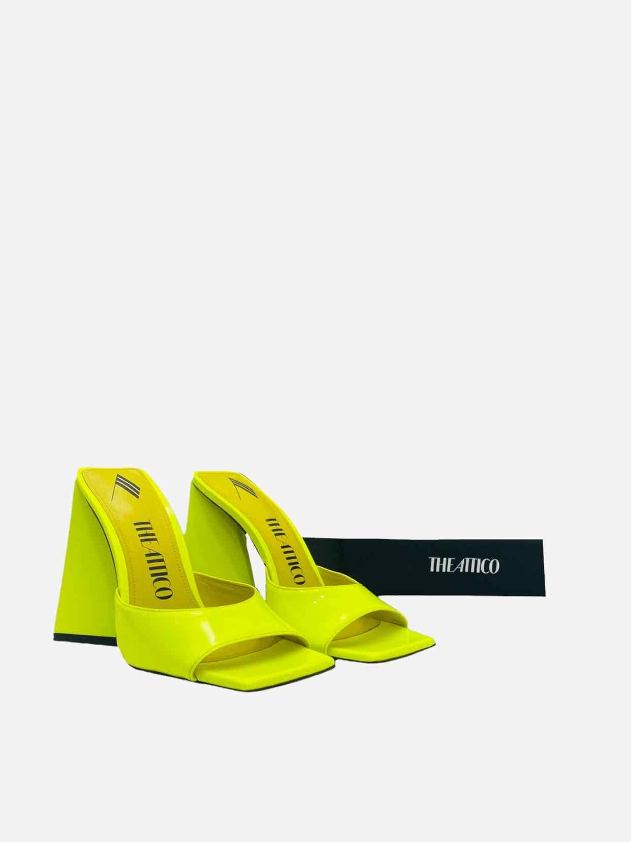 THE ATTICO Devon Yellow Mules 38