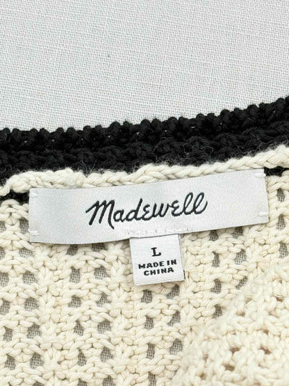 MADEWELL Beige w/ Black Trim Size Large Top