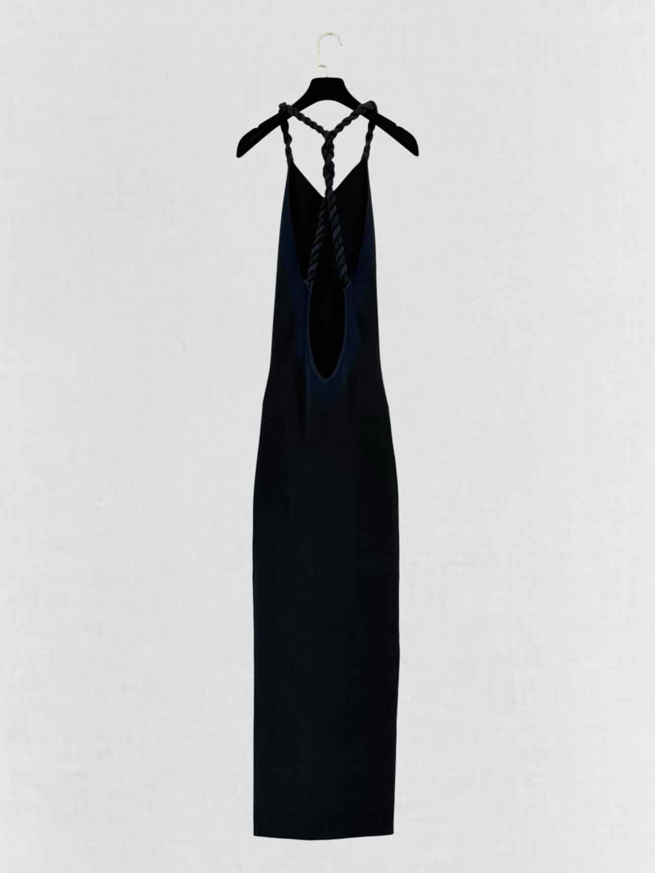 DION LEE Black w/ Navy Blue Size US 6 Long Dress