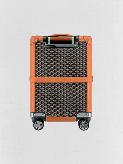 GOYARD Bourget Black & Tan Goryardine Rolling Luggage