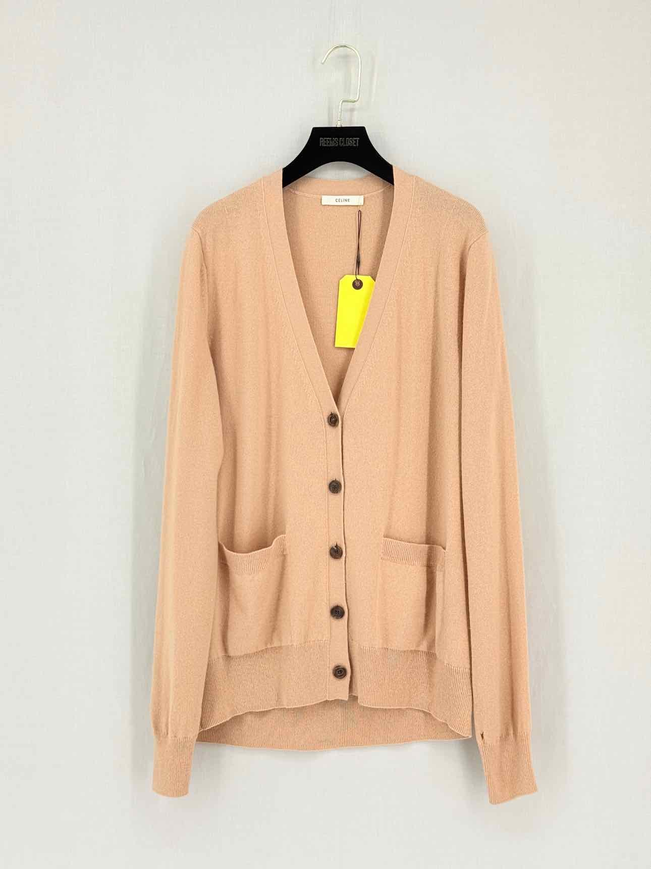 CELINE Nude Size Small Cardigan