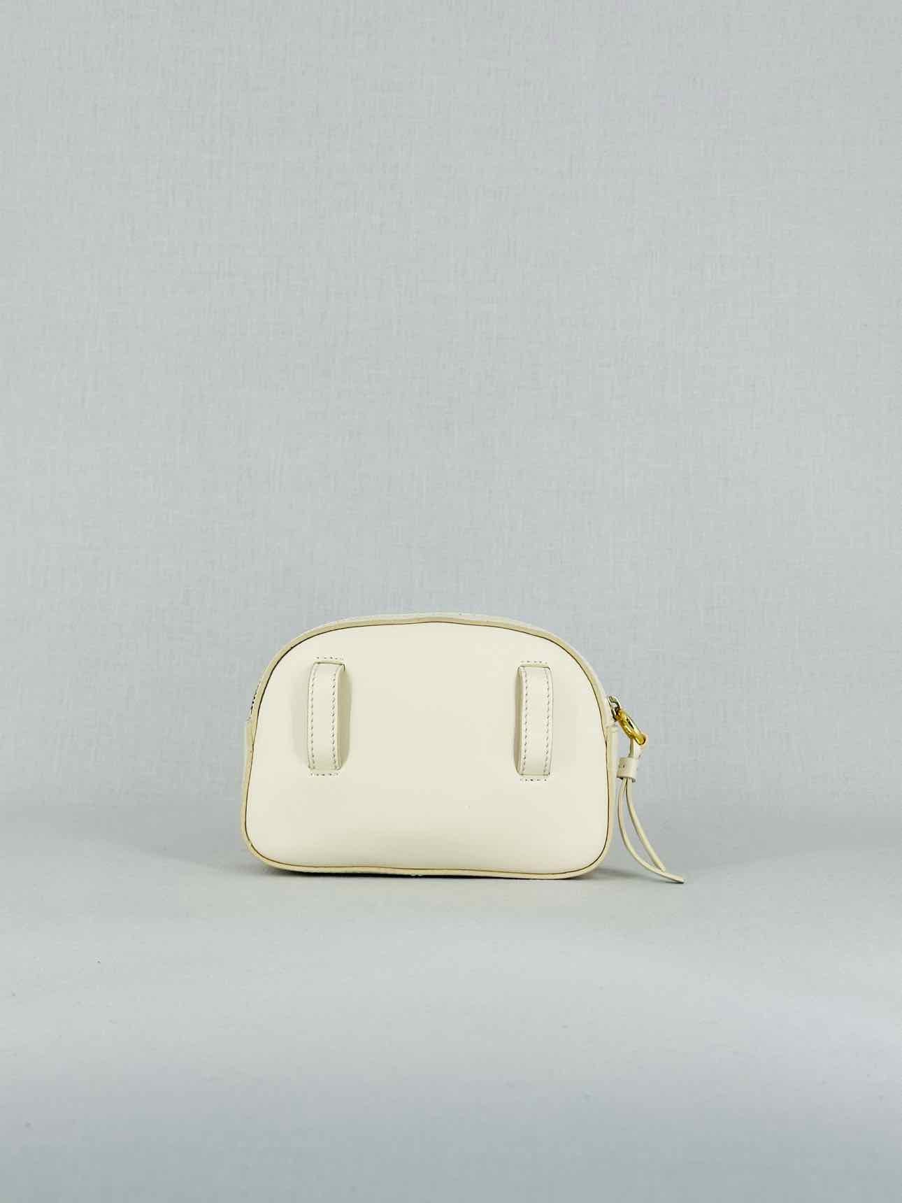 CHLOE Embroidered Horse Signature White Belt Bag