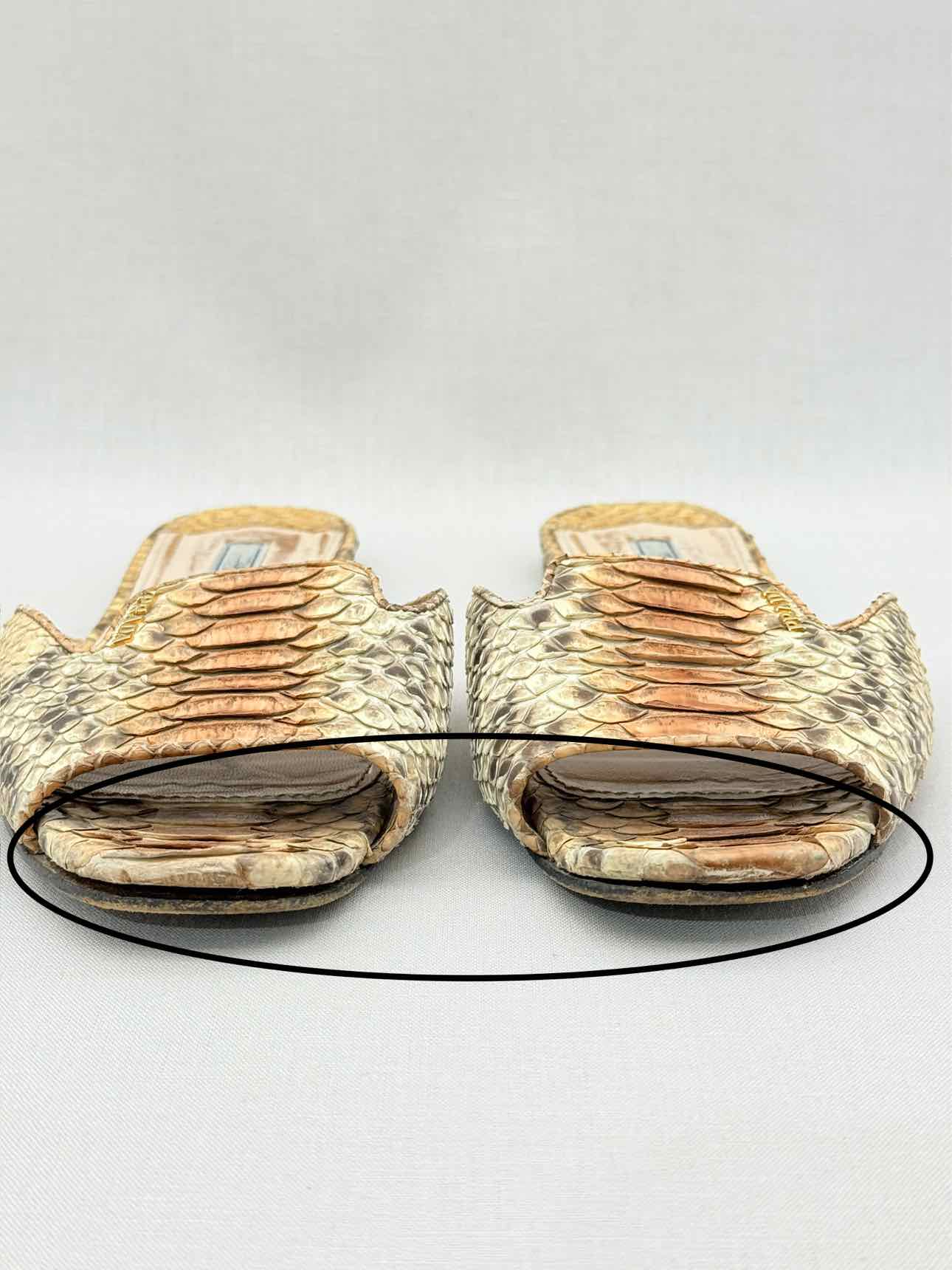 PRADA Brown Size EU 40.5 Sandals