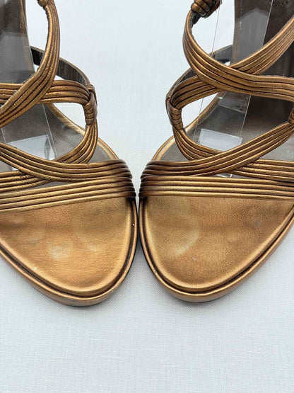 ROBERTO CAVALLI Bronze Size EU 40 Heeled Sandals