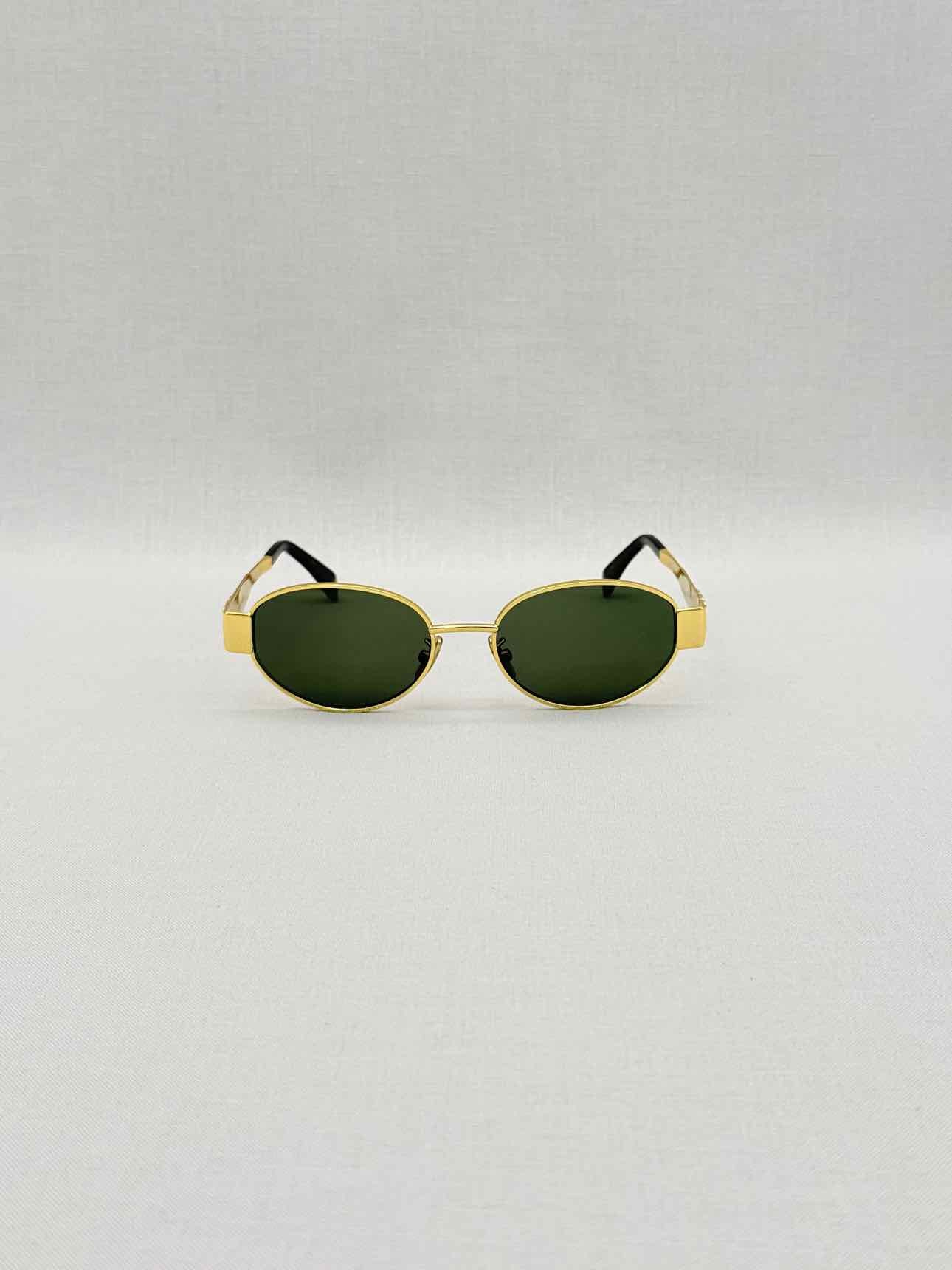 CELINE Gold Tone Sunglasses