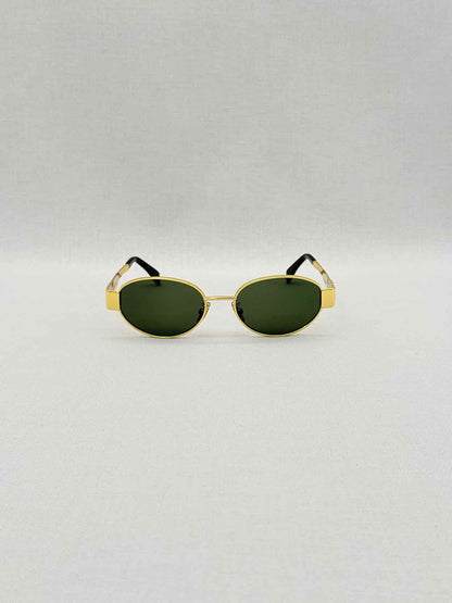 CELINE Gold Tone Sunglasses