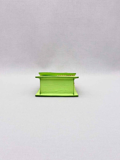 JACQUEMUS Le Chiquito Neon Green Top Handle