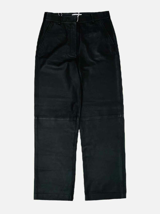 FRAME Leather Black Size Medium Pants