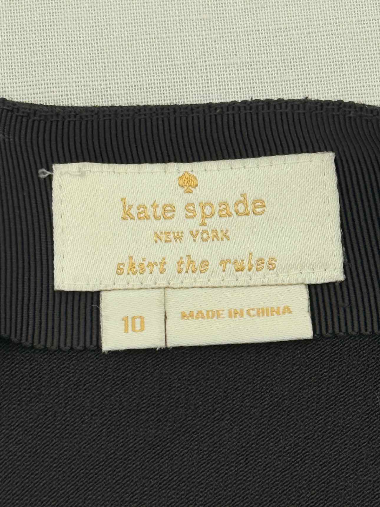 KATE SPADE Black Size US 10 Mini Skirt