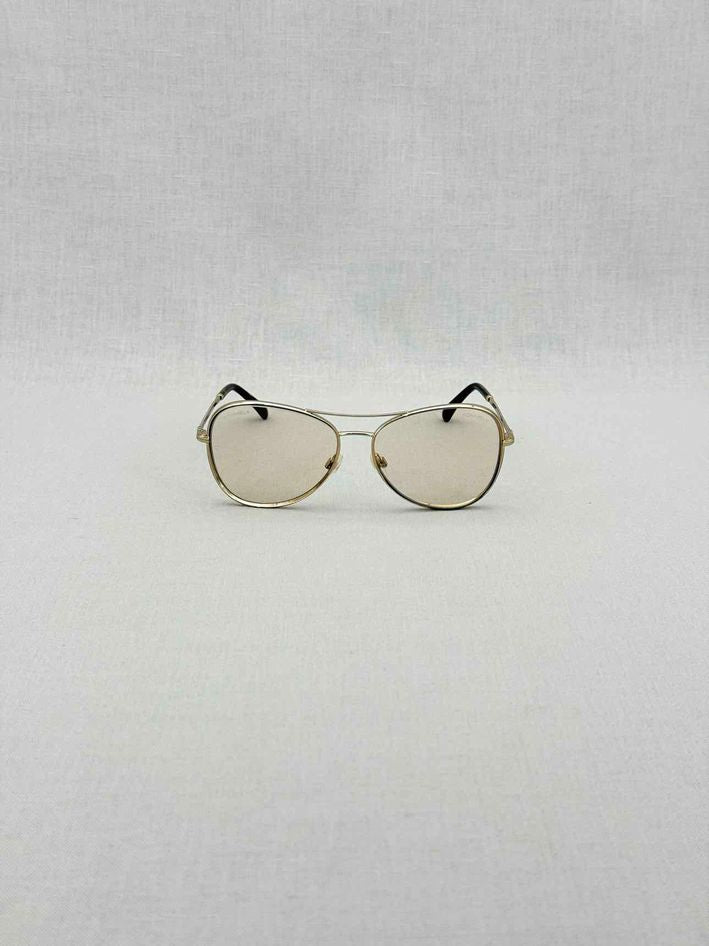 CHANEL Gold Tone Sunglasses