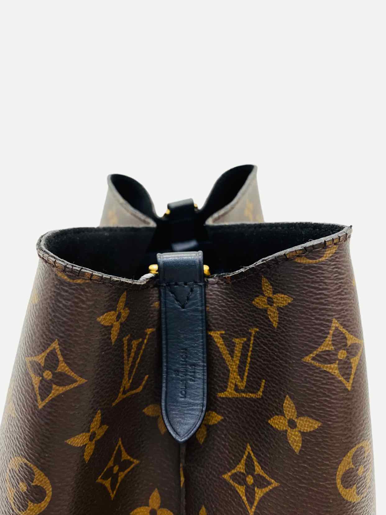 LOUIS VUITTON NeoNoe Brown & Black Monogram Bucket Bag