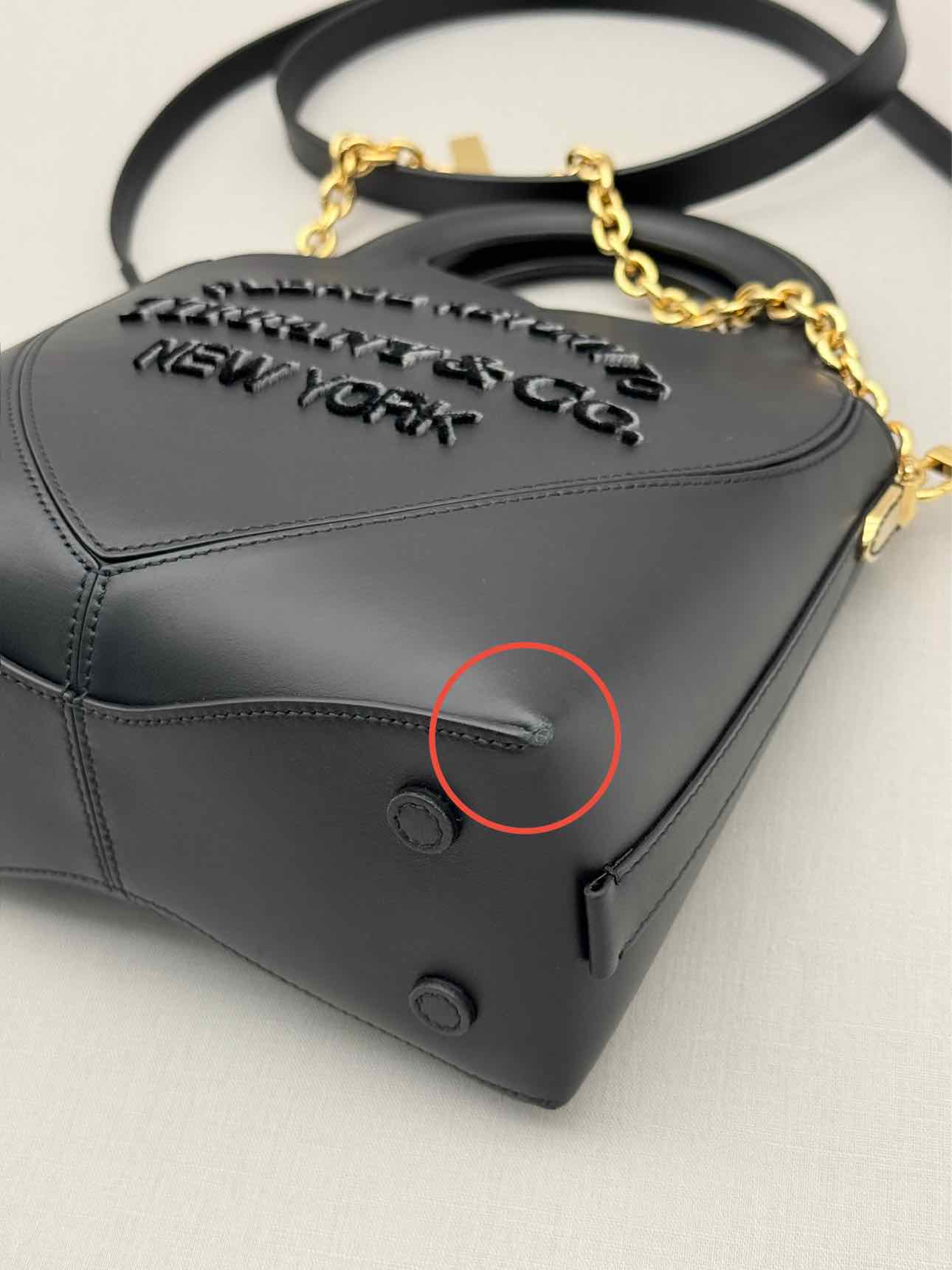 TIFFANY & CO Return To Tiffany Black C Print Tote Bag