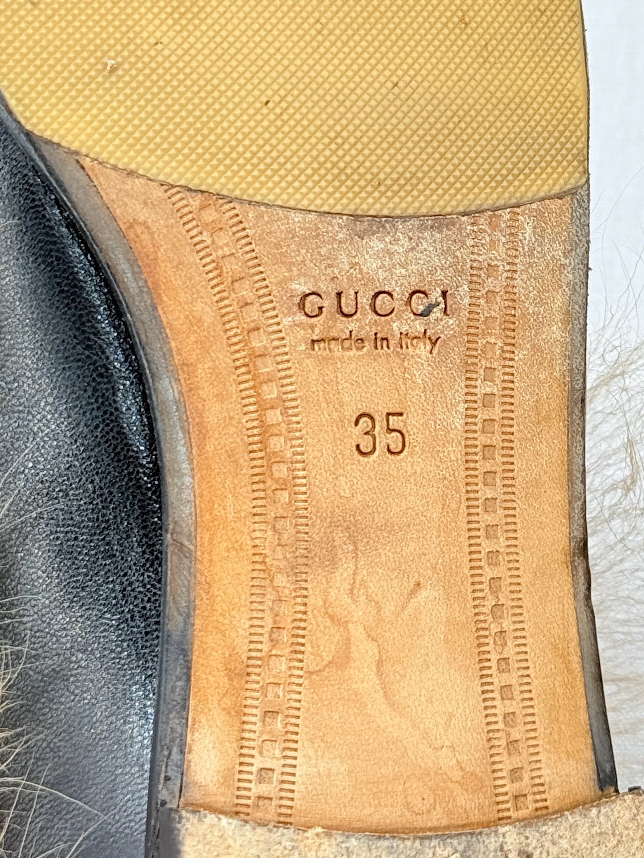GUCCI Princetown Black Size EU 35 Flats