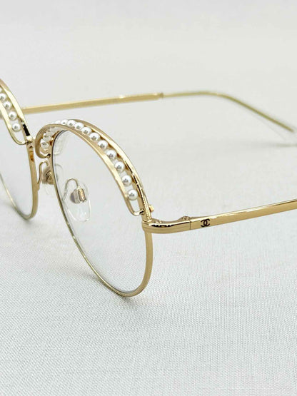 CHANEL Gold Tone Sunglasses
