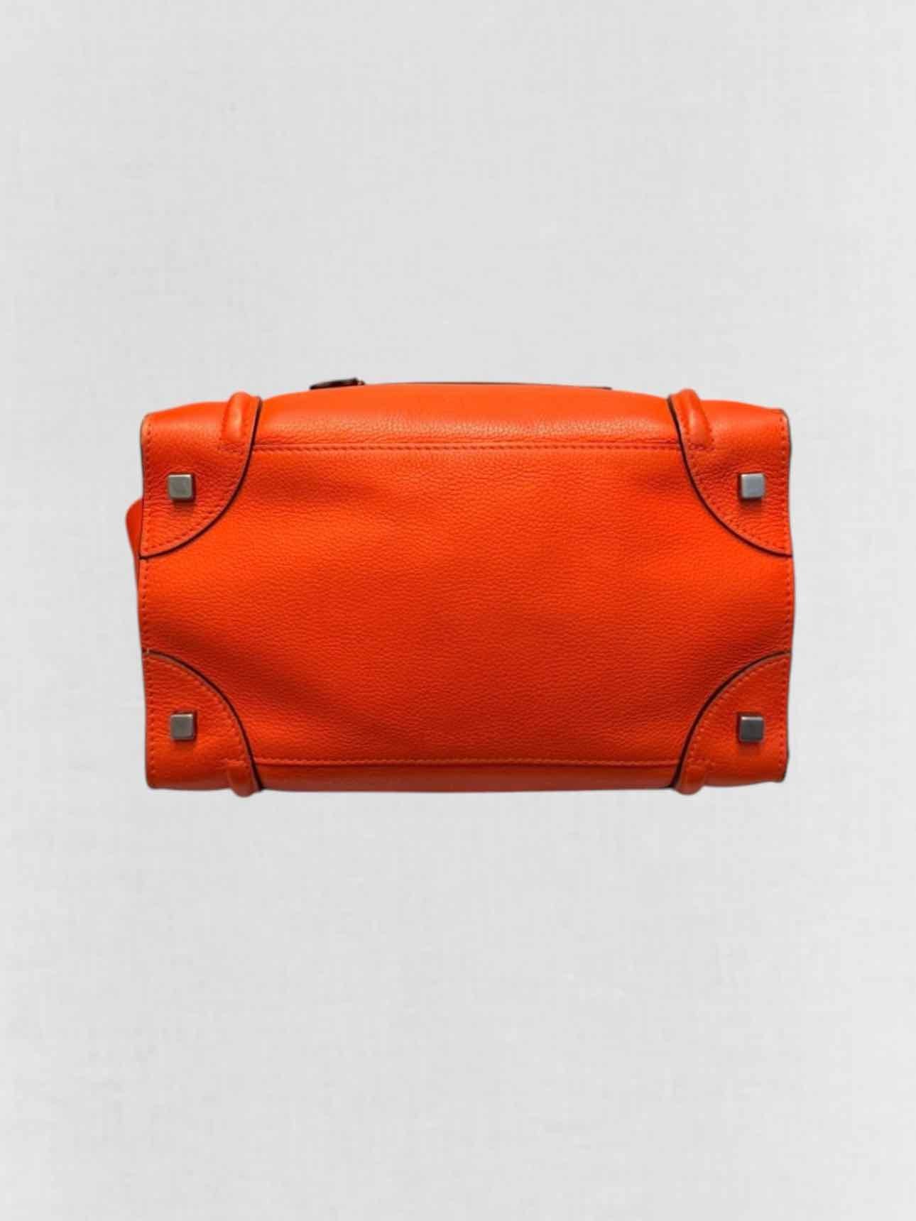 CELINE Mini Luggage Red Top Handle