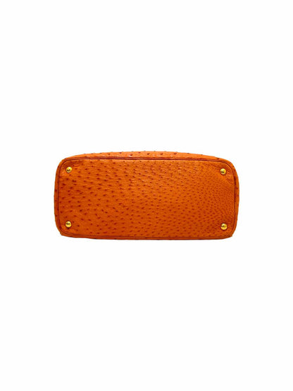 PRADA Double Zip Orange Top Handle