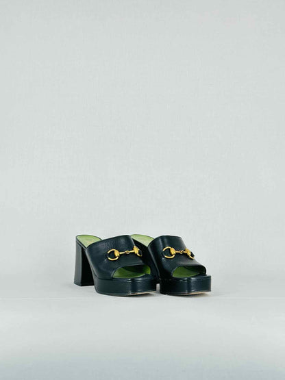 GUCCI Black Size EU 36 Mules