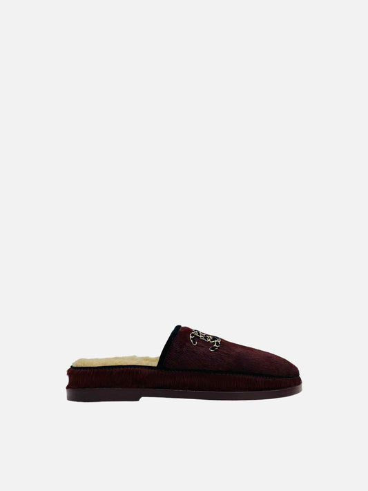 CHANEL Pre-Fall 2022 Burgundy Flats