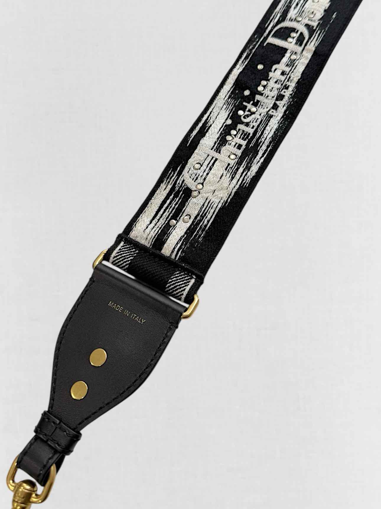 DIOR White Oblique Saddle Bag