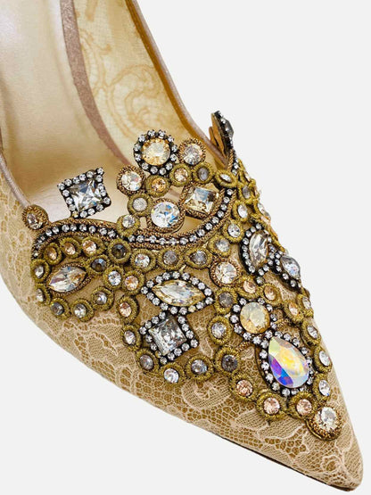 RENE CAOVILLA Beige Size EU 40.5 Pumps
