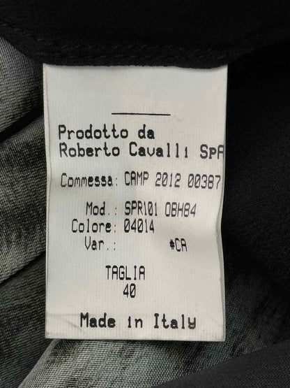 ROBERTO CAVALLI Green & Black Size US 4 Short Dress