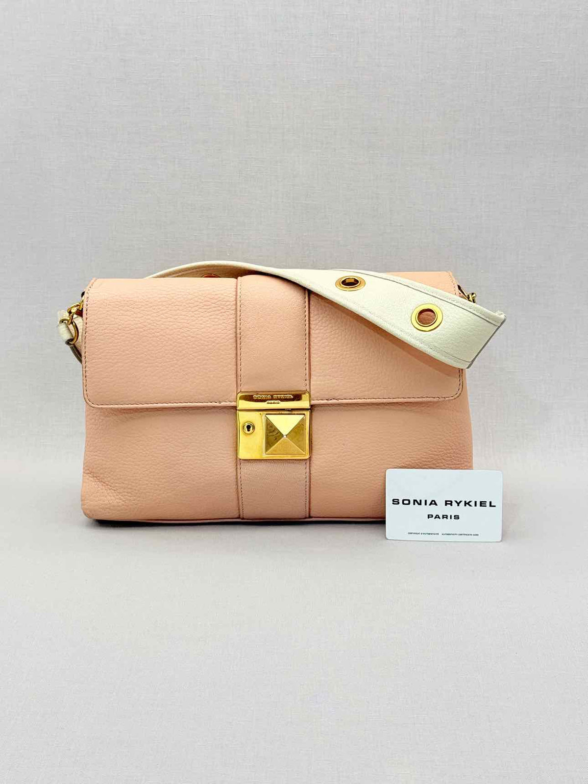 SONIA RYKIEL Peach Shoulder Bag