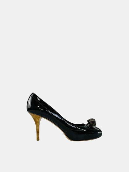 LOUIS VUITTON Saint Honore Black Pumps 39