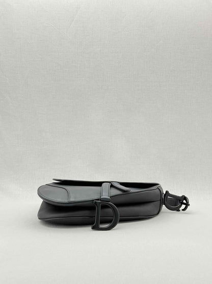 CHRISTIAN DIOR Ultra Matte Black Saddle Bag