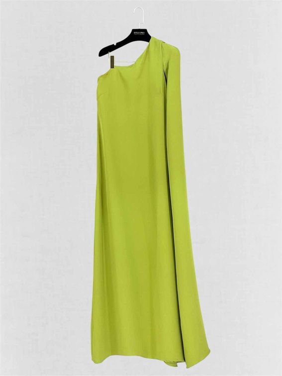 VALENTINO Cape Effect Green Size US 6 Long Dress