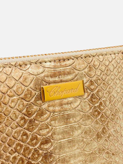 CHOPARD Metallic Bronze Continental Wallet