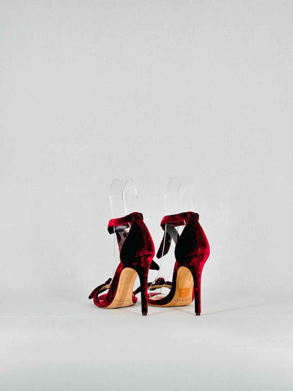 ALEXANDRE BIRMAN Burgundy Size EU 35.5 Heeled Sandals