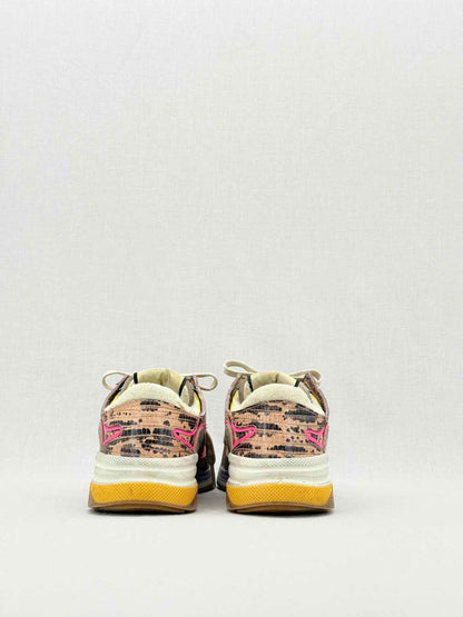 GUCCI Beige Multicolor Size EU 35 Sneakers