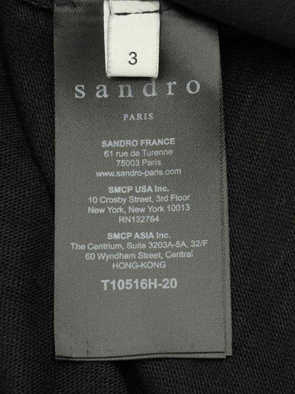 SANDRO Black Size Large Blouse