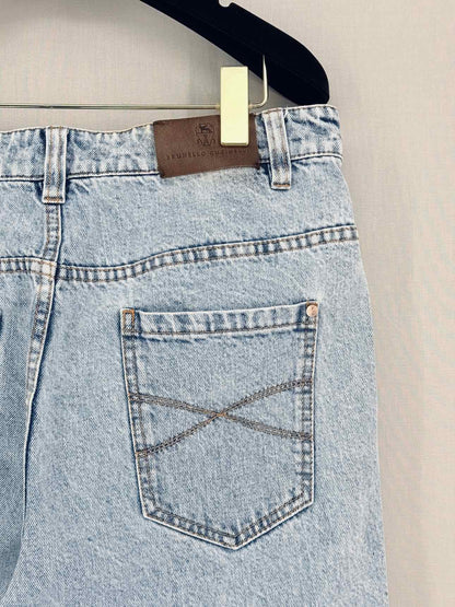 BRUNELLO CUCINELLI Faded Blue Size US 8 Jeans