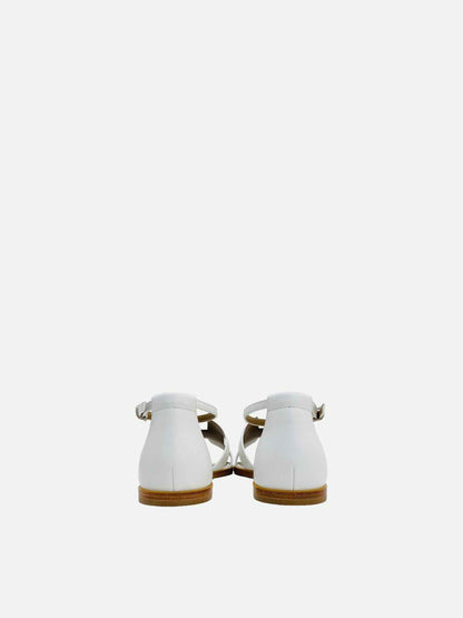 HERMES Santorini Blanc Sandals 39