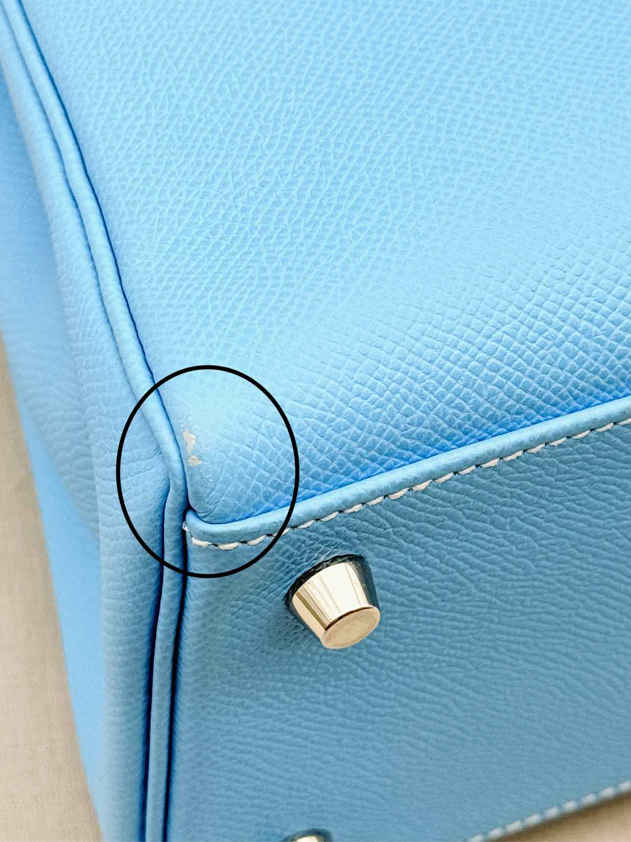 HERMES Kelly Sellier Bleu Du Nord Top Handle