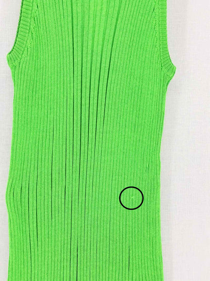 PETAR PETROV Green Ribbed Size US 8 Tank Top