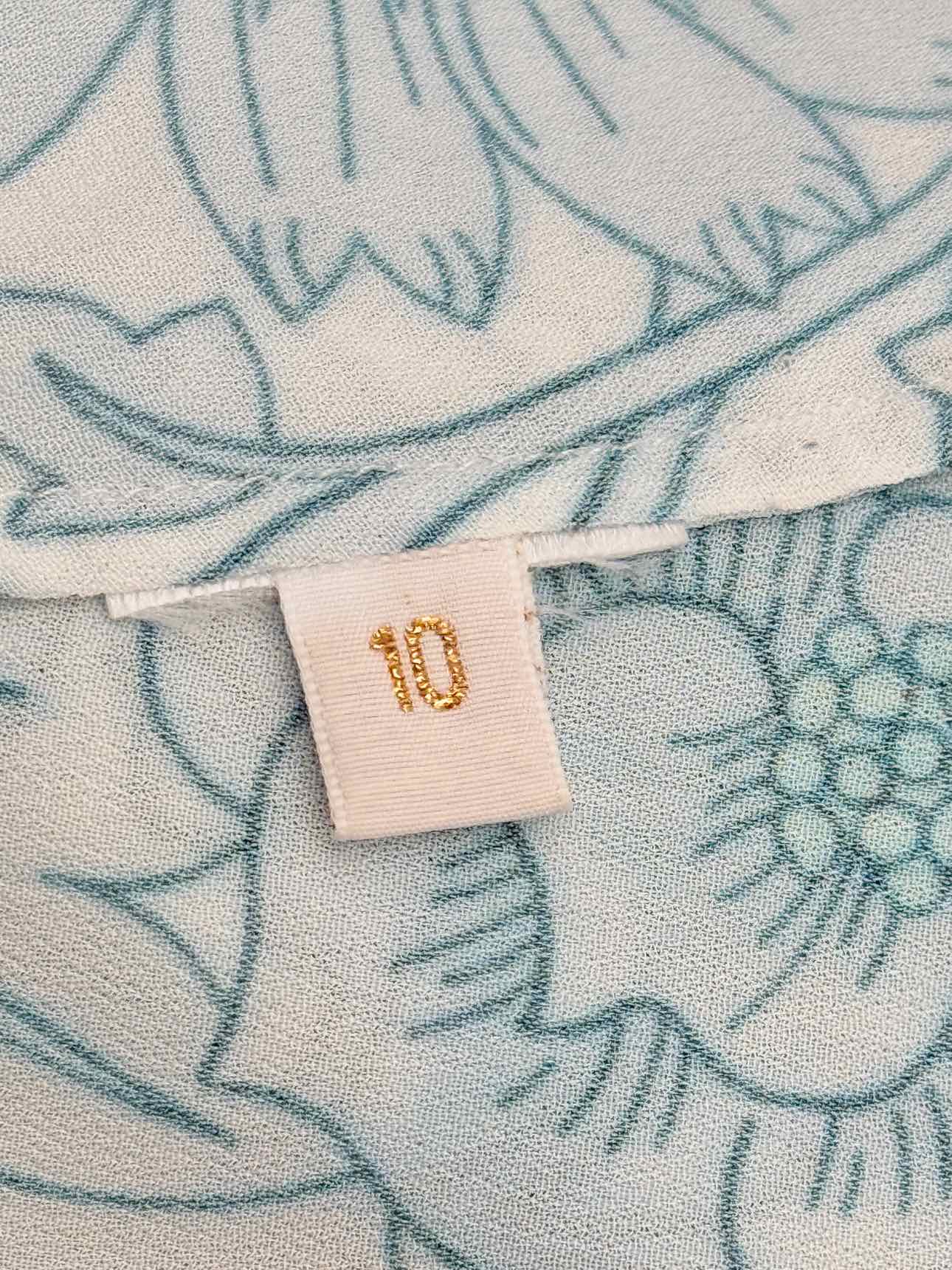 THE VAMPIRE'S WIFE Blue & White Size US 6 Long Dress