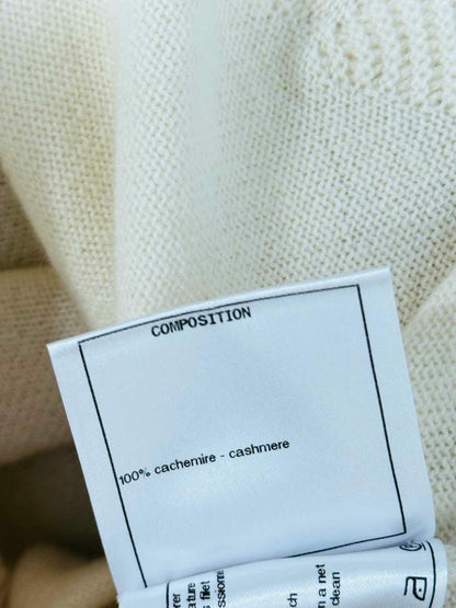 CHANEL Lion Embellieshed Cream Size US 6 Jumper